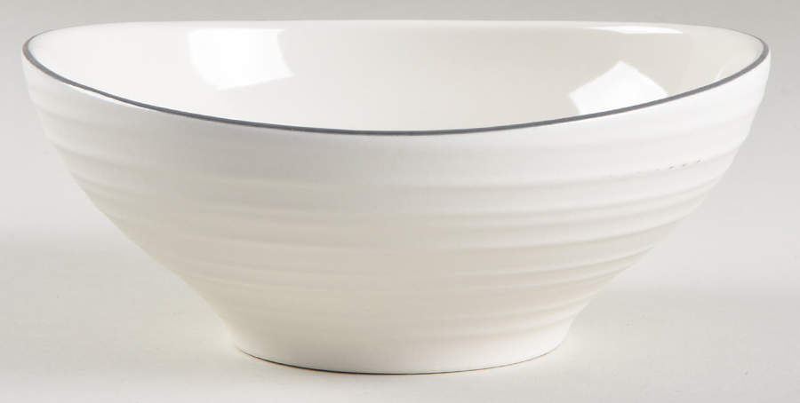 Swirl Graphite Banded Soup/Cereal Bowl by Mikasa-1