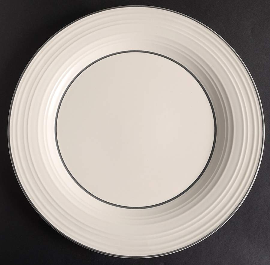 Swirl Graphite Banded 12" Chop Plate (Round Platter) by Mikasa-1