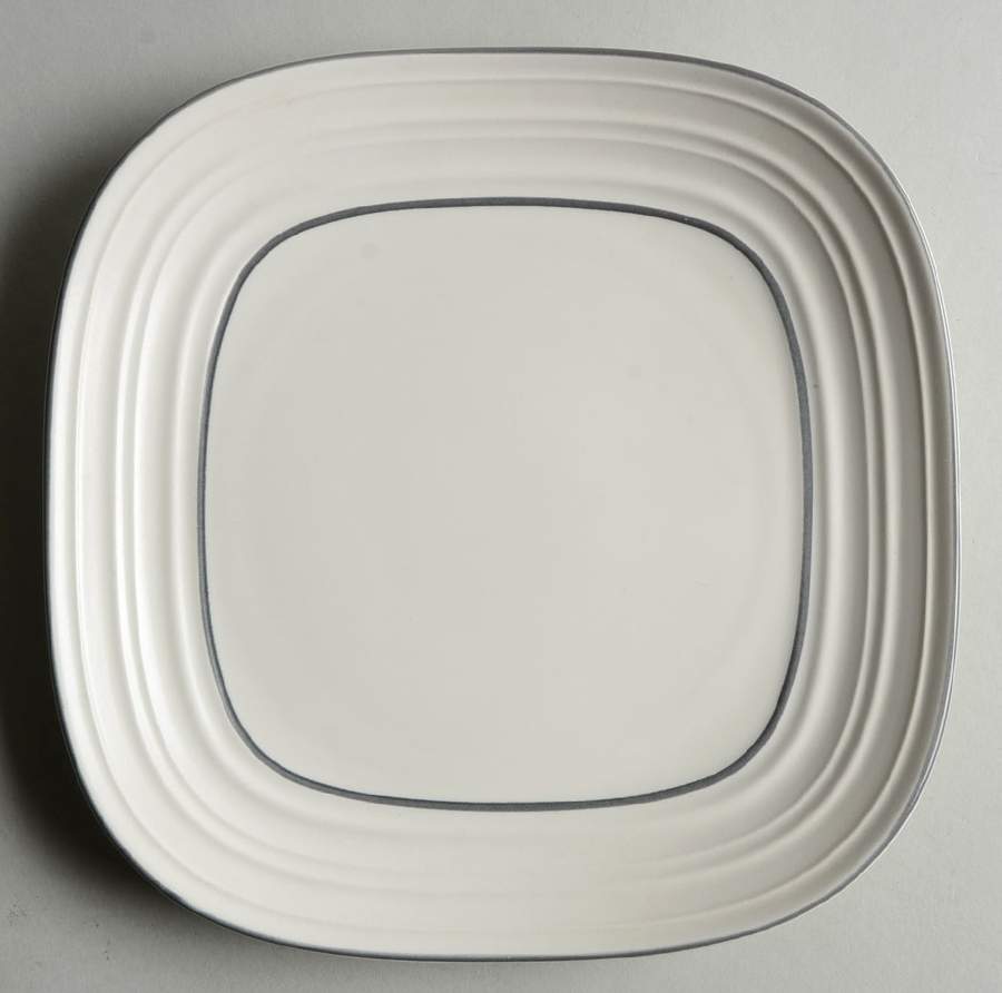 Swirl Square Banded Salad Plate by Mikasa-1