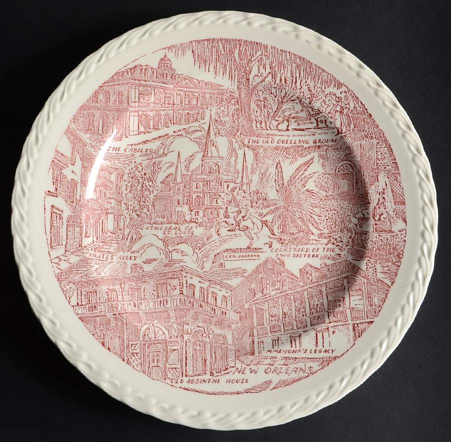 New Orleans Dinner Plate by Metlox - Poppytrail - Vernon-1