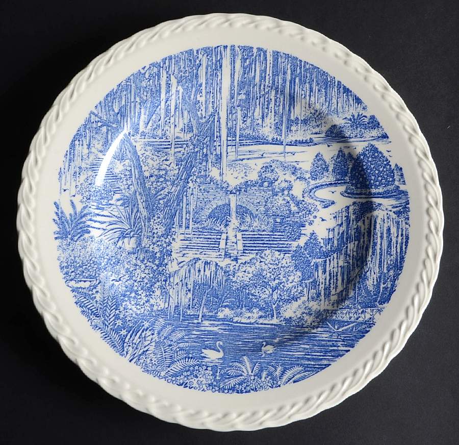 Mobile Alabama Dinner Plate by Metlox - Poppytrail - Vernon-1