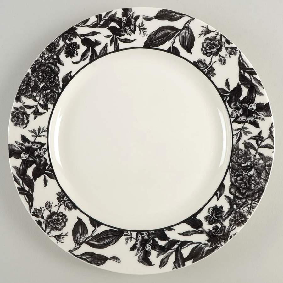 Orleans Black Dinner Plate by Martha Stewart-1
