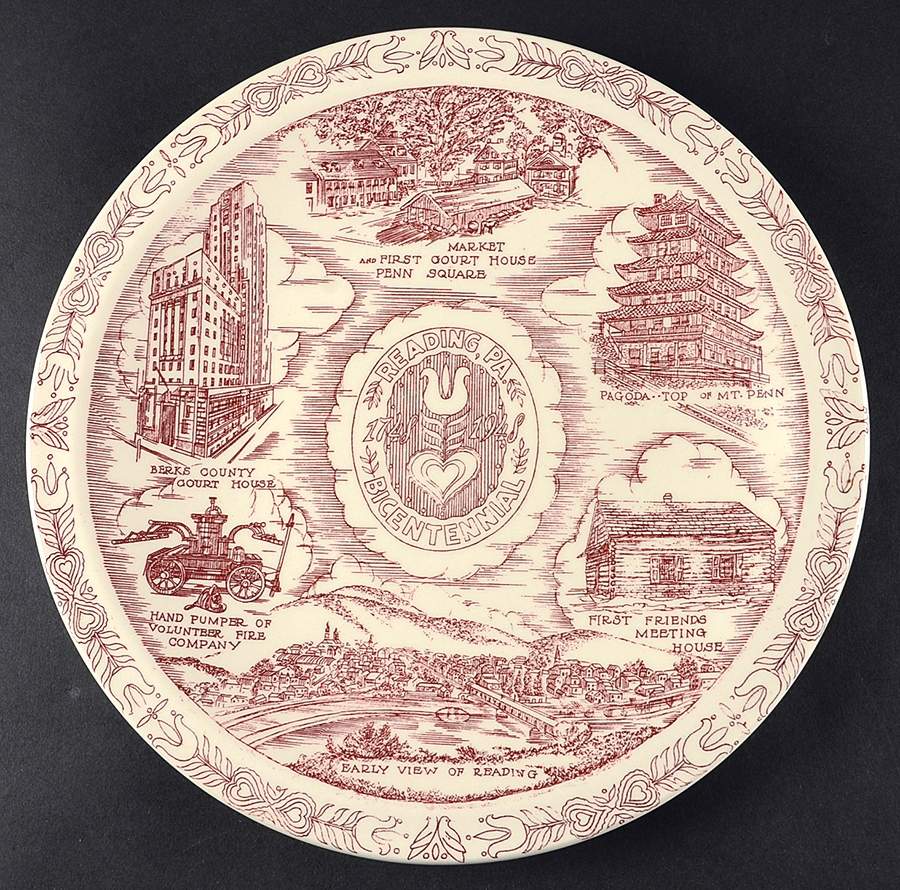 Reading, Pa Dinner Plate by Metlox - Poppytrail - Vernon-1