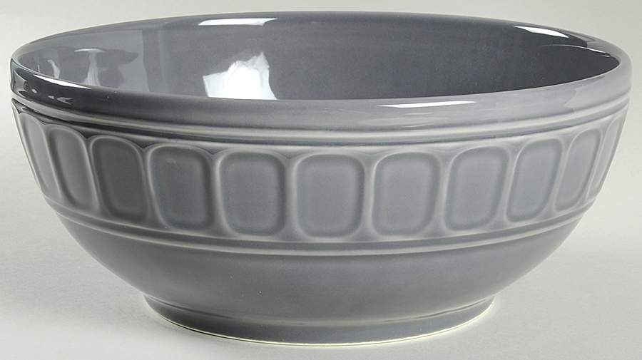 Venice Concrete Grey 11" Large Salad Serving Bowl by Matceramica-1