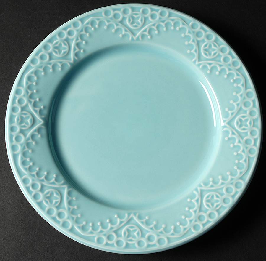 Batalha Teal Dinner Plate by Matceramica-1