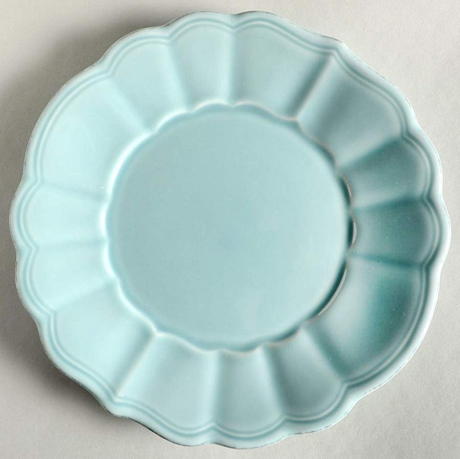 Catarina de Braganca Blue Salad/Dessert Plate by Matceramica-1