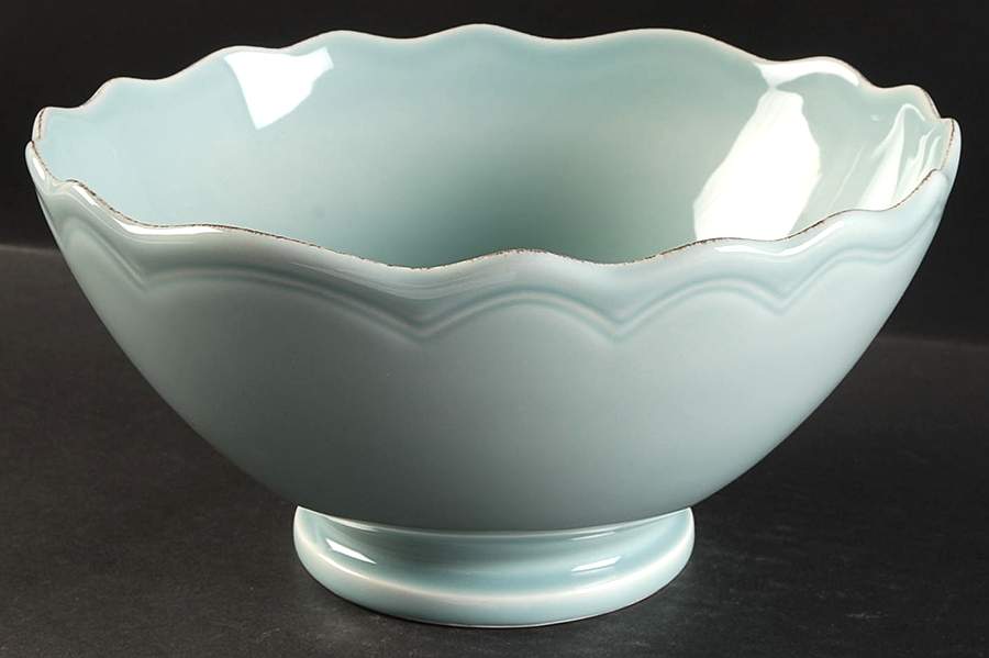 Catarina de Braganca Blue 9" Salad Serving Bowl by Matceramica-1