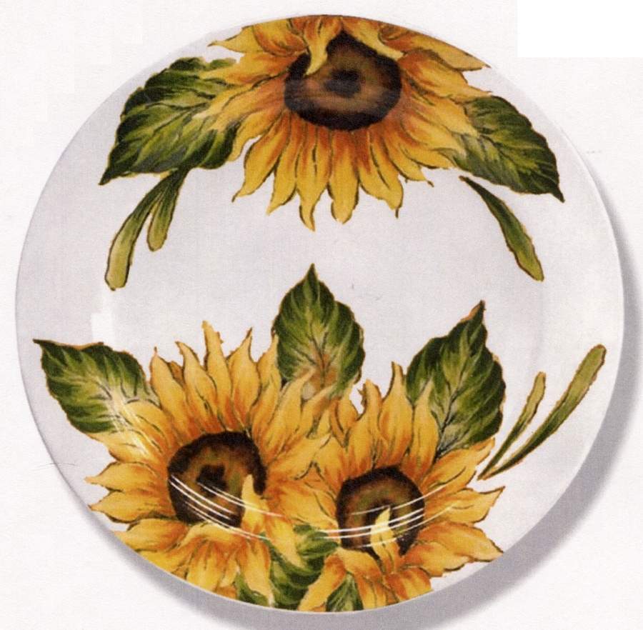 Sunflower Fall Dinner Plate by Maxcera Corp-1
