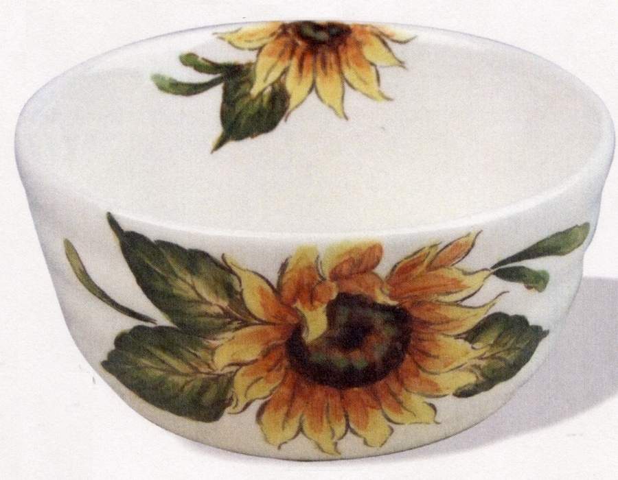 Sunflower Fall Coupe Cereal Bowl by Maxcera Corp-1