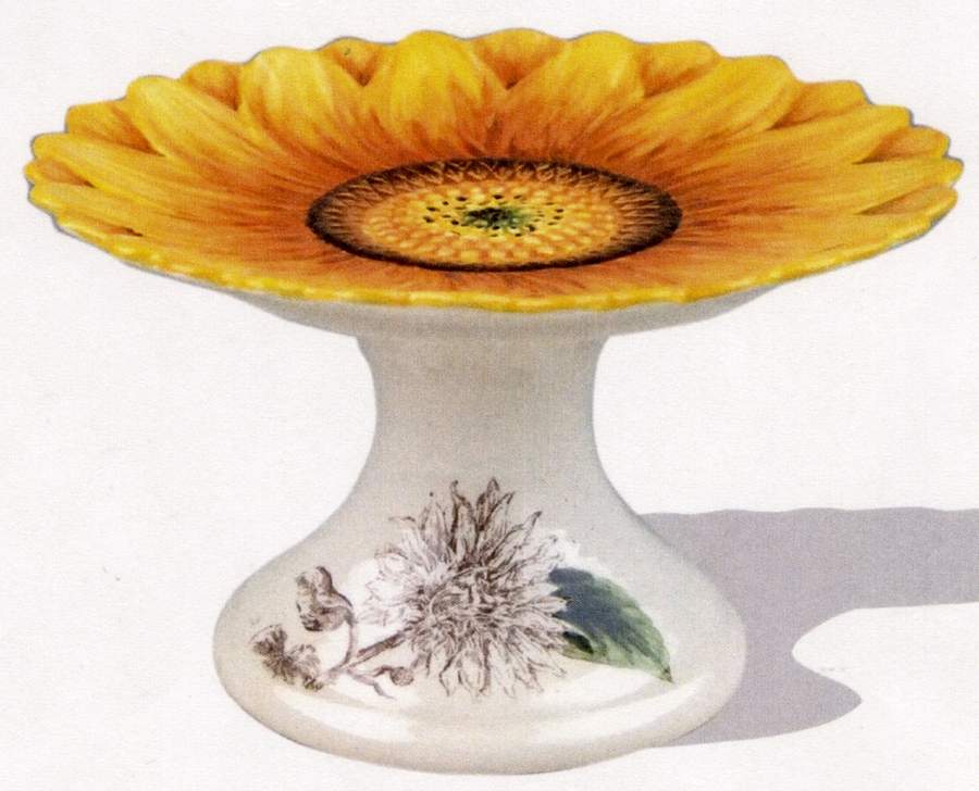 Sunflower Fall 10" Diameter Pedestal Cake Stand by Maxcera Corp-1