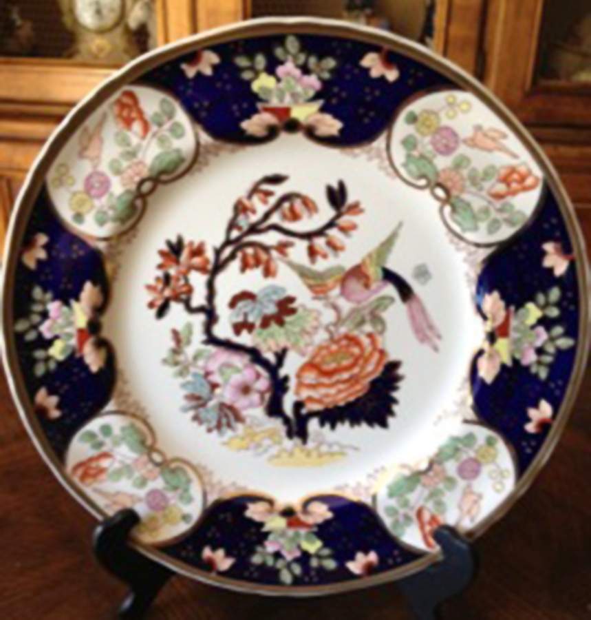 Saraband Dinner Plate by Mason's-1