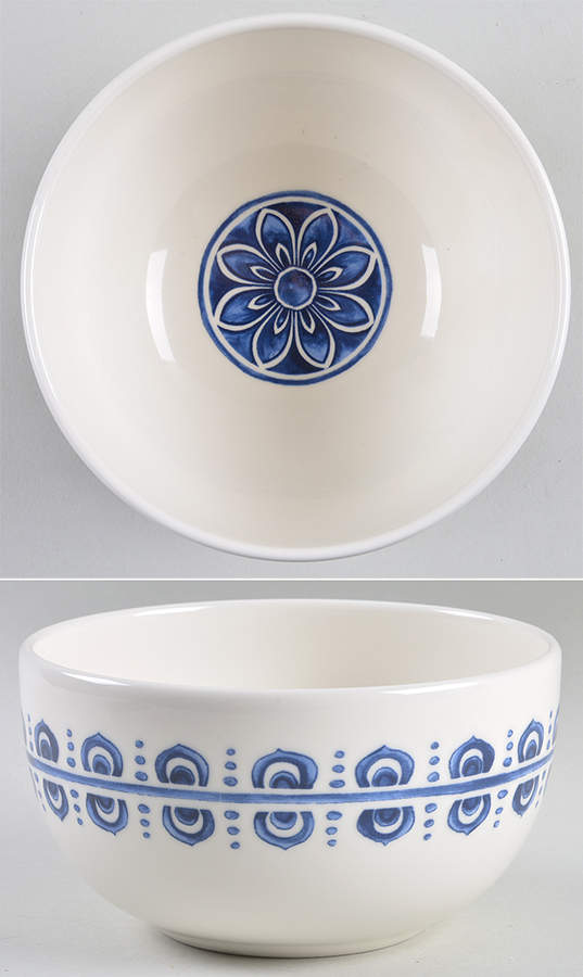 Siena Blue Soup/Cereal Bowl by Mikasa-1