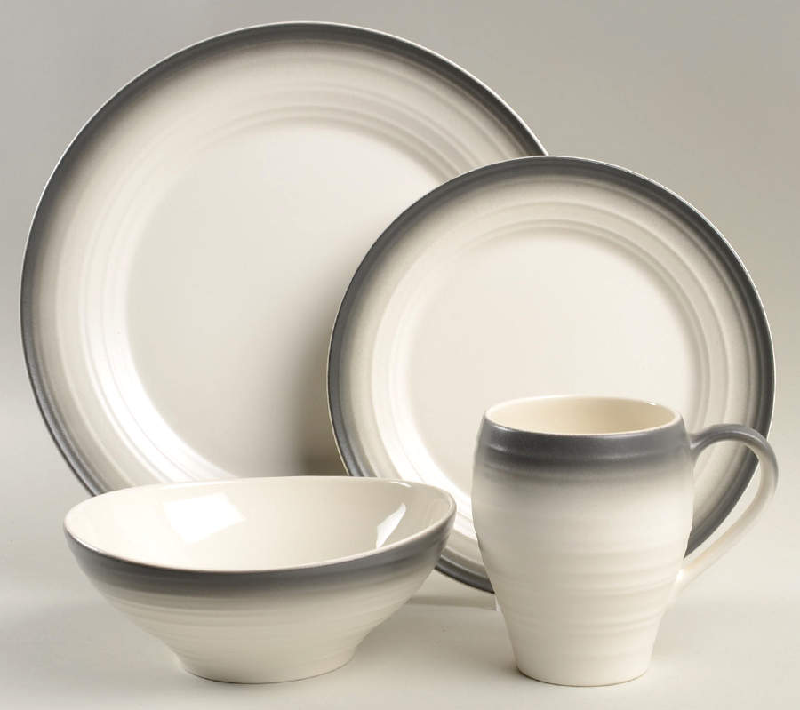 Swirl Ombre Graphite 32 Piece Estate Set by Mikasa-1