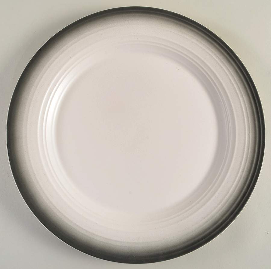 Swirl Ombre Graphite 12" Chop Plate (Round Platter) by Mikasa-1