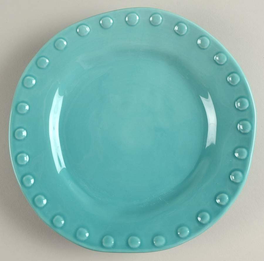 MLJ3 Turquoise Salad Plate by Maioliche Jessica-1