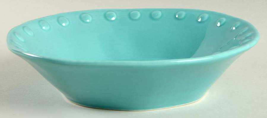 MLJ3 Turquoise Soup/Cereal Bowl by Maioliche Jessica-1