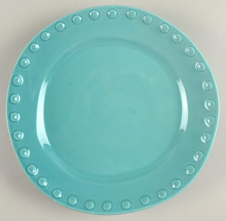 MLJ3 Turquoise Dinner Plate by Maioliche Jessica-1