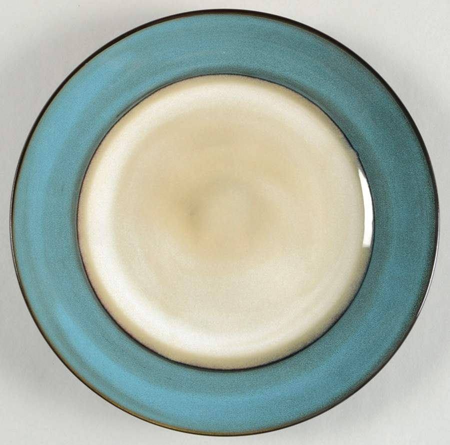 Ava Turquoise Salad Plate by Mikasa-1