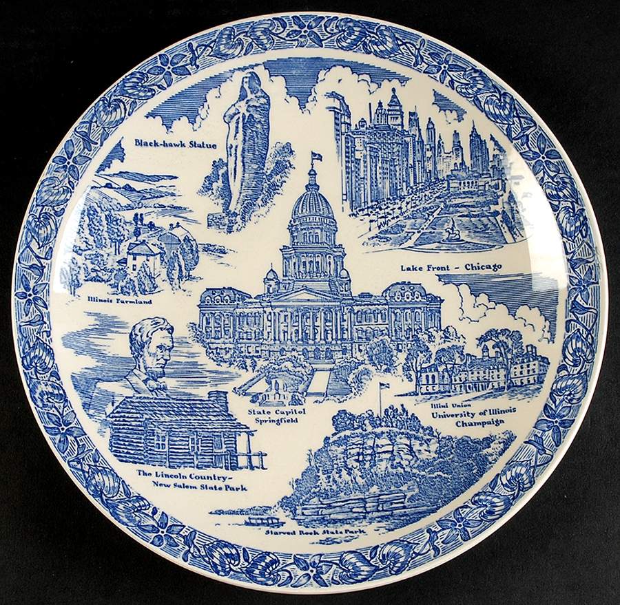 Illinois Dinner Plate by Metlox - Poppytrail - Vernon-1