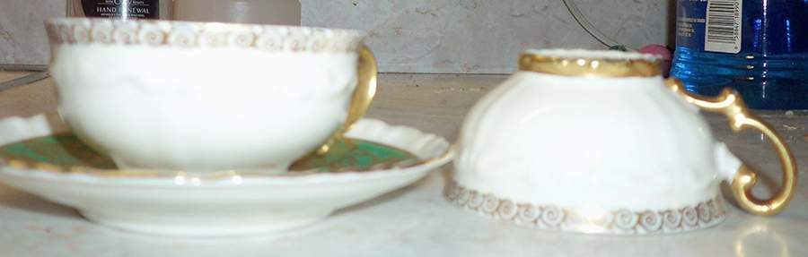 MIT350 Footed Cup & Saucer Set by Mitterteich-1