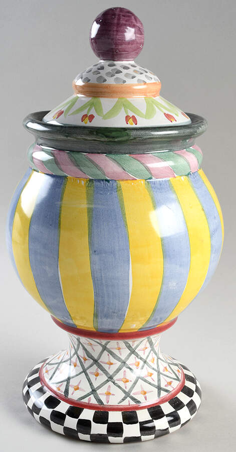 Odd Fellows Medium Canister & Lid by MacKenzie-Childs-1
