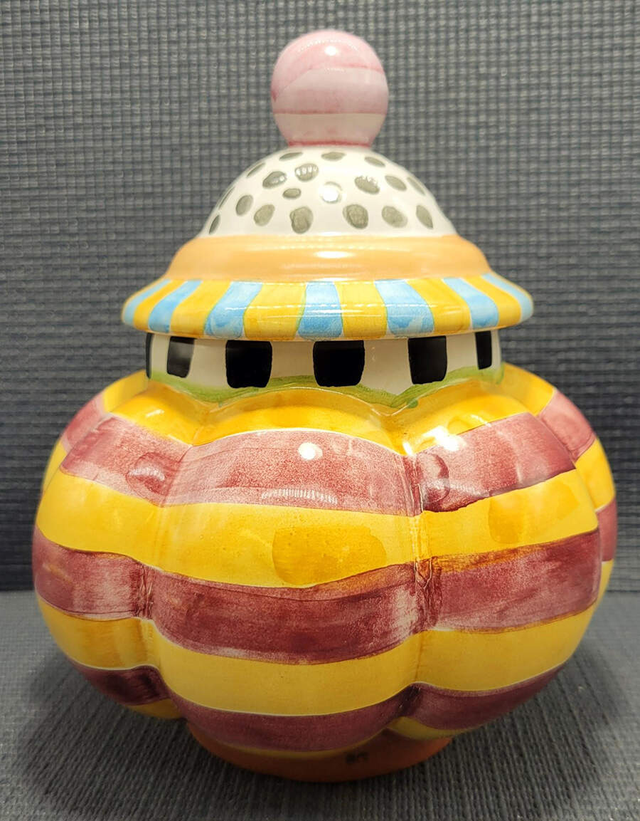 Odd Fellows Cookie Jar & Lid by MacKenzie-Childs-1