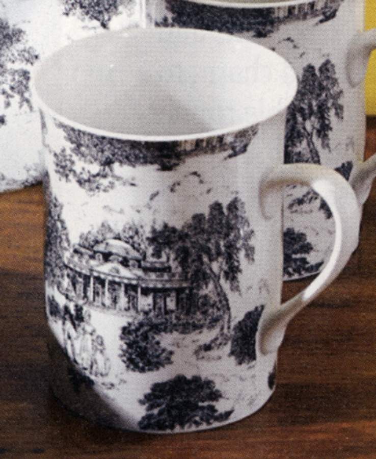 Toile Black Snack Cup by Monticello-1