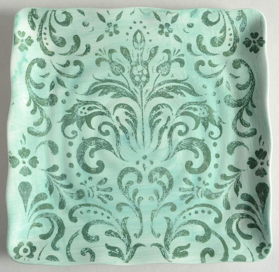 Victorian Lace Square Salad Plate by Maxcera Corp-1