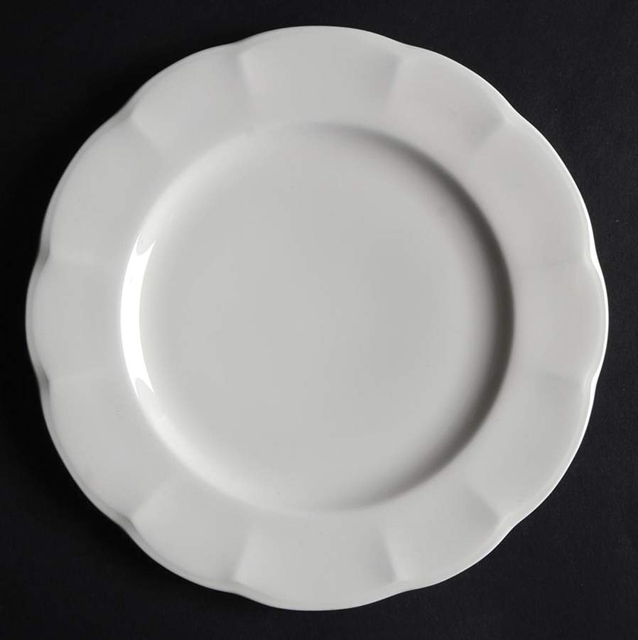 Adelaide (All White) Bread & Butter Plate by Mikasa-1