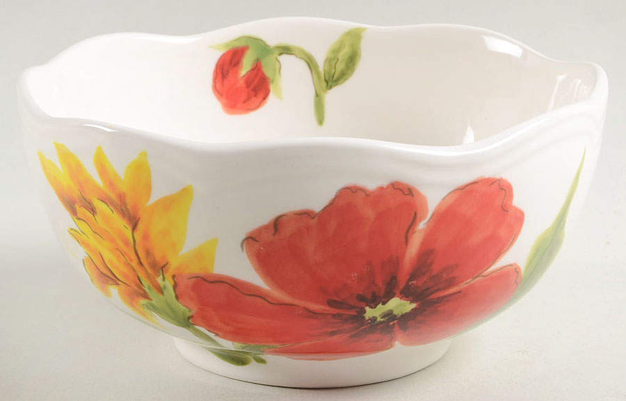 Red Poppy Soup/Cereal Bowl by Maxcera Corp-1