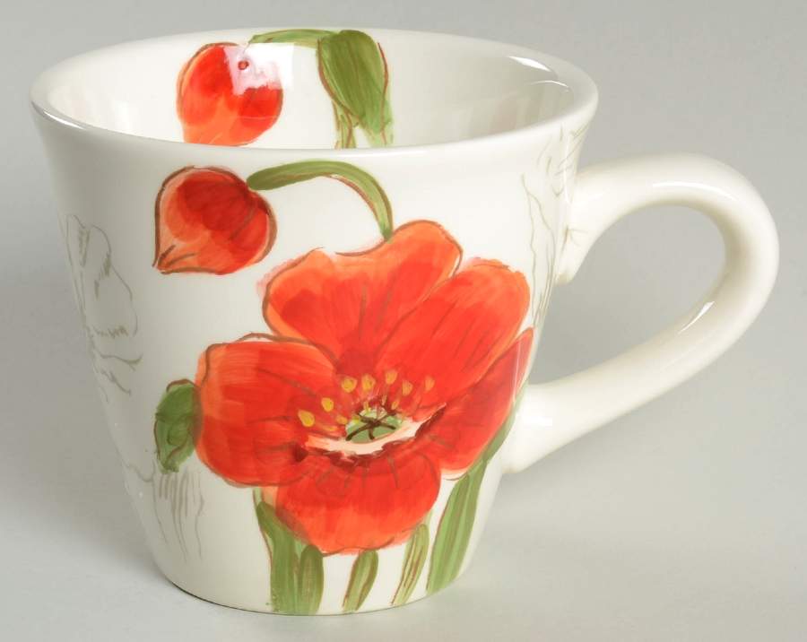Red Poppy Mug by Maxcera Corp-1