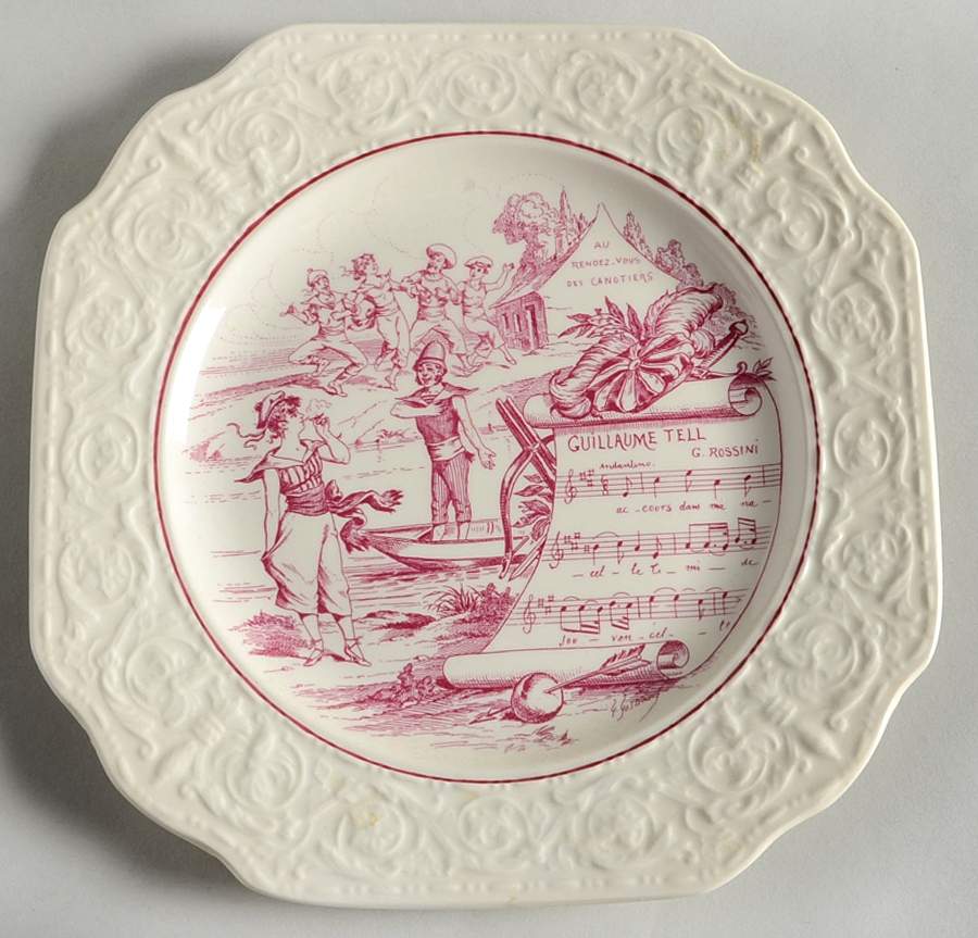 Metropolitan Opera Salad Plate by Mottahedeh-1