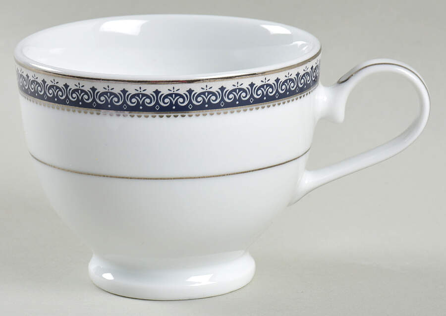 Platinum Crown Cobalt Blue Footed Cup by Mikasa-1