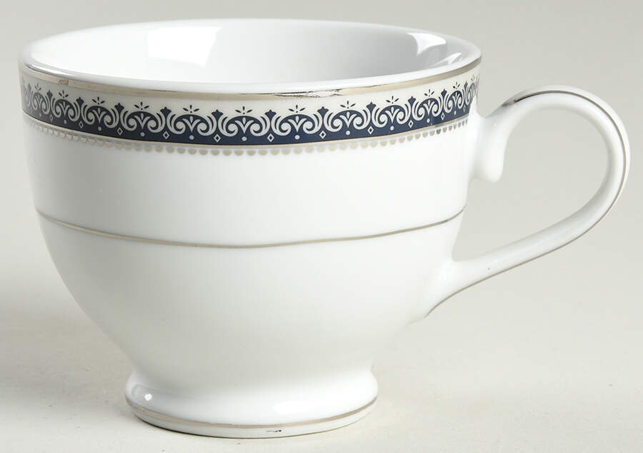 Platinum Crown Cobalt Blue Footed Cup by Mikasa-1