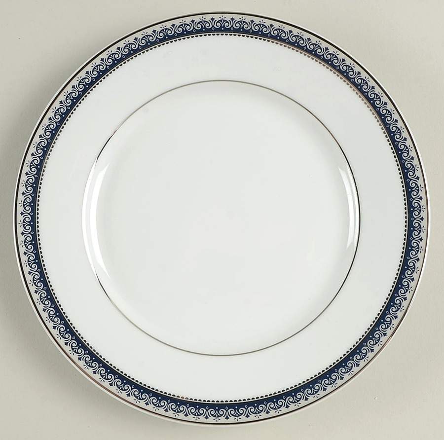 Platinum Crown Cobalt Blue Salad Plate by Mikasa-1