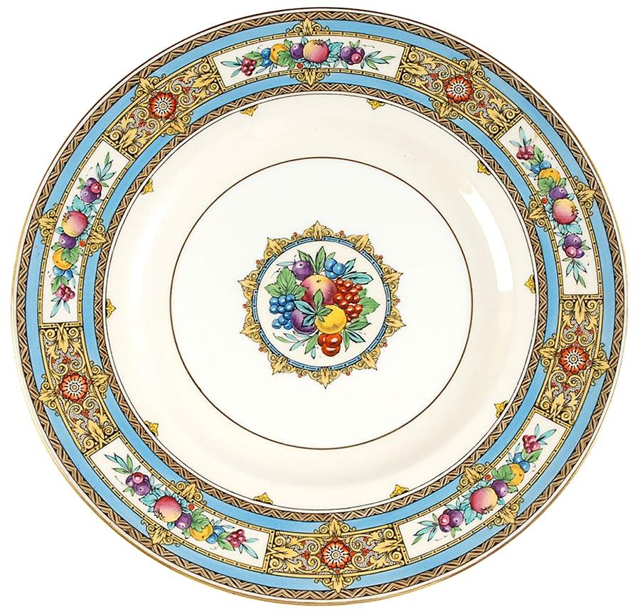 H3835 Blue Dinner Plate by Minton-1