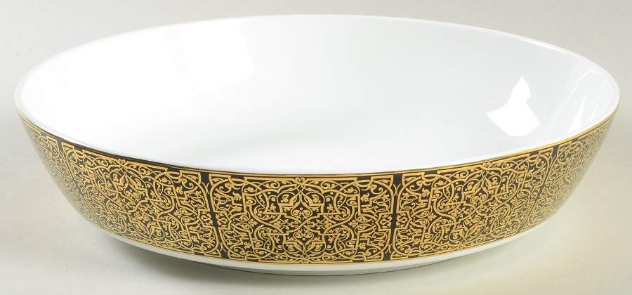 Antonia Gold 8" Round Vegetable Bowl by Mikasa-1