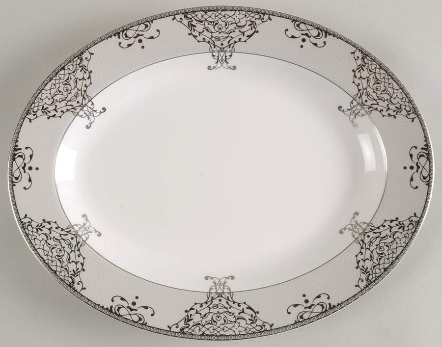 Something Old 14" Oval Serving Platter by Mikasa-1