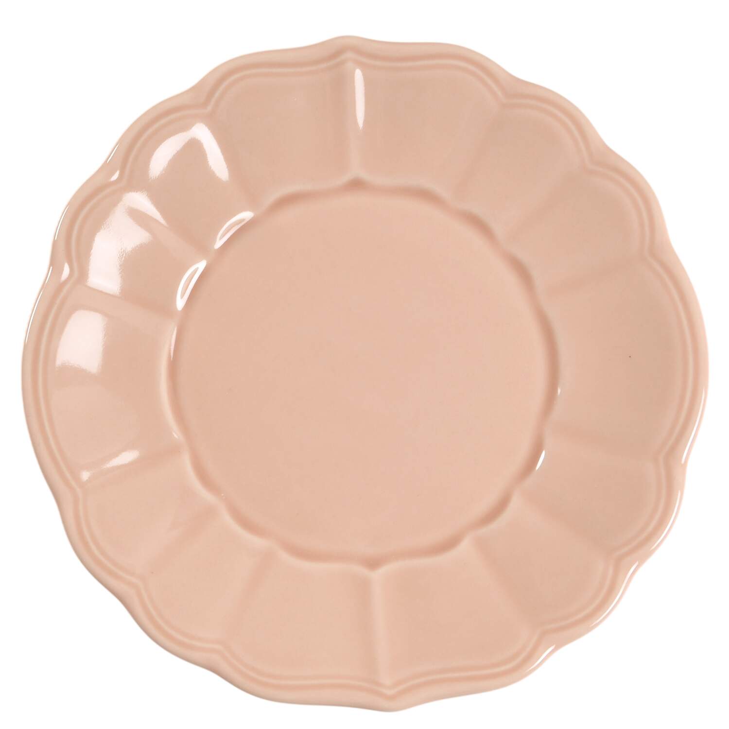 Catarina de Braganca Cream Salad/Dessert Plate by Matceramica-1