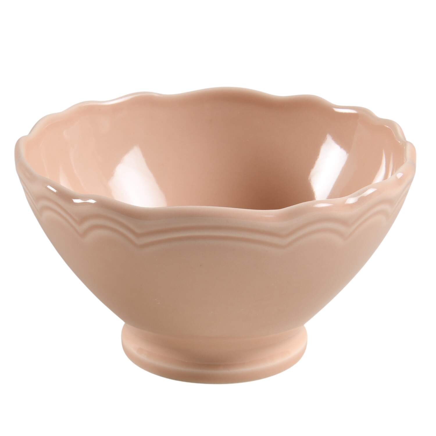 Catarina de Braganca Cream Footed Soup/Cereal Bowl by Matceramica-1
