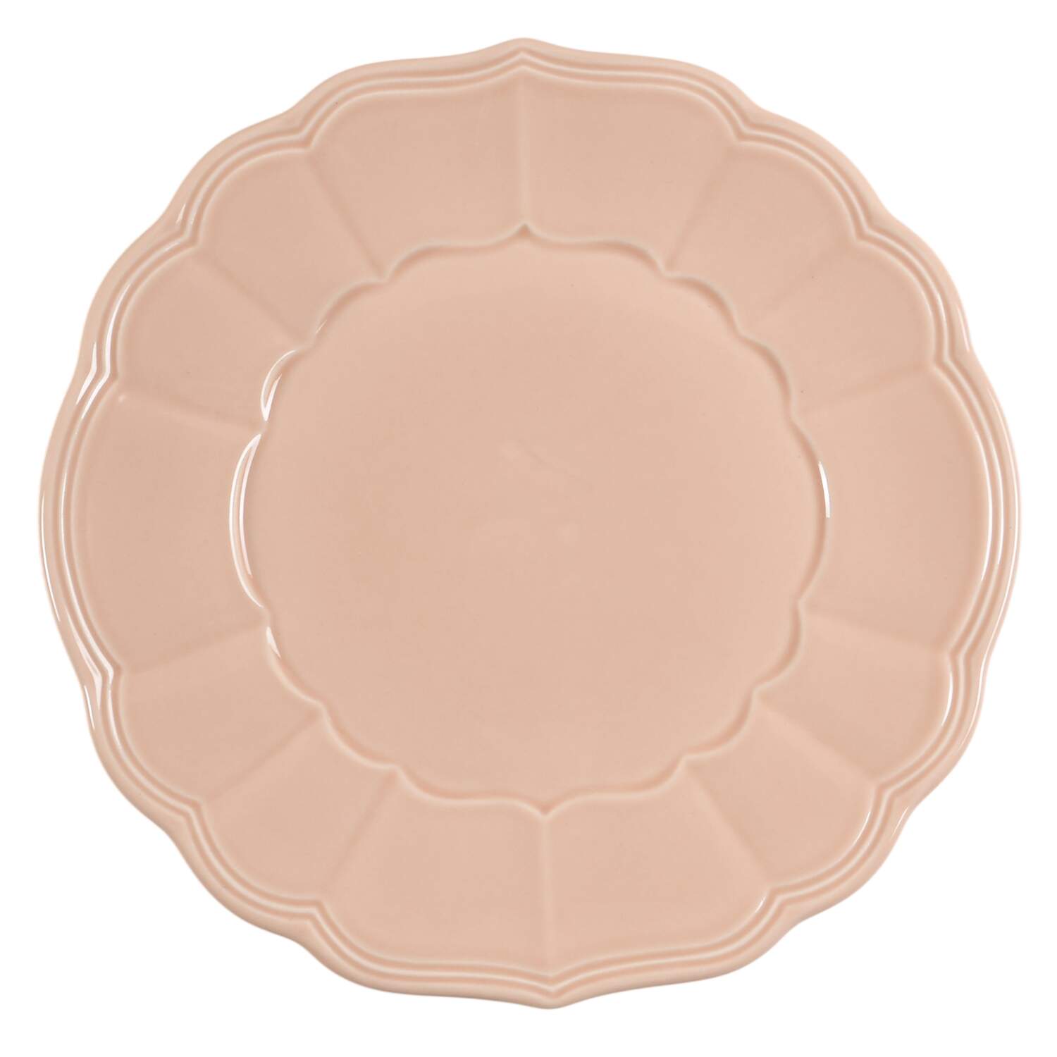 Catarina de Braganca Cream Dinner Plate by Matceramica-1