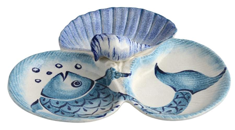 Mediterraneo 3 Part Shell Shaped Dish by Modigliani-1