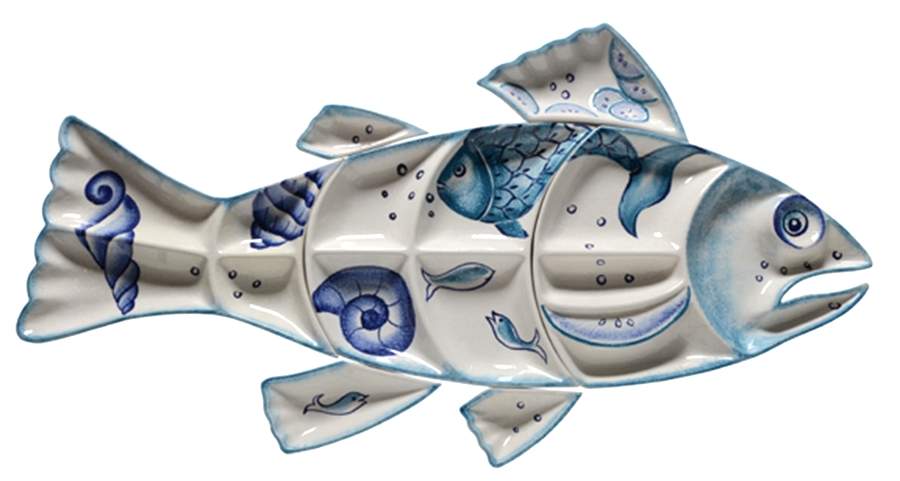Mediterraneo (7 pc) Fish Shape Hostess Server by Modigliani-1