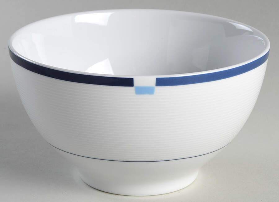 Jet Set Blue Soup/Cereal Bowl by Mikasa-1