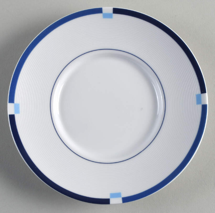 Jet Set Blue Saucer by Mikasa-1
