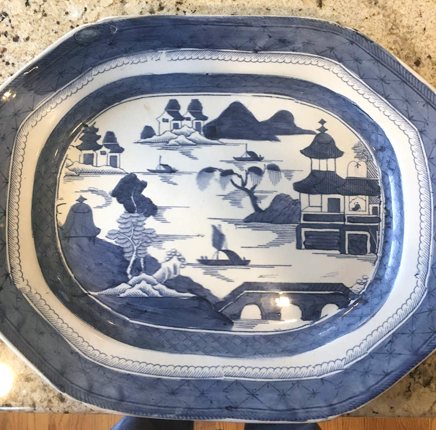 MAS83 18" Oval Serving Platter by Mason's-1