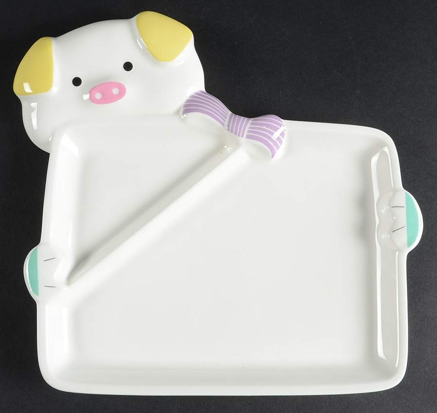 Piglet 2 Part Divided Plate by Mikasa-1