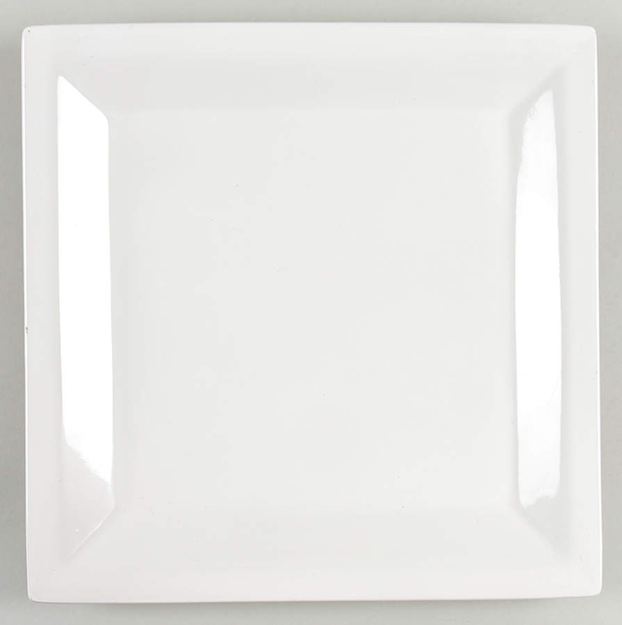 Harlow Talc White Square Dinner Plate by Martha Stewart-1