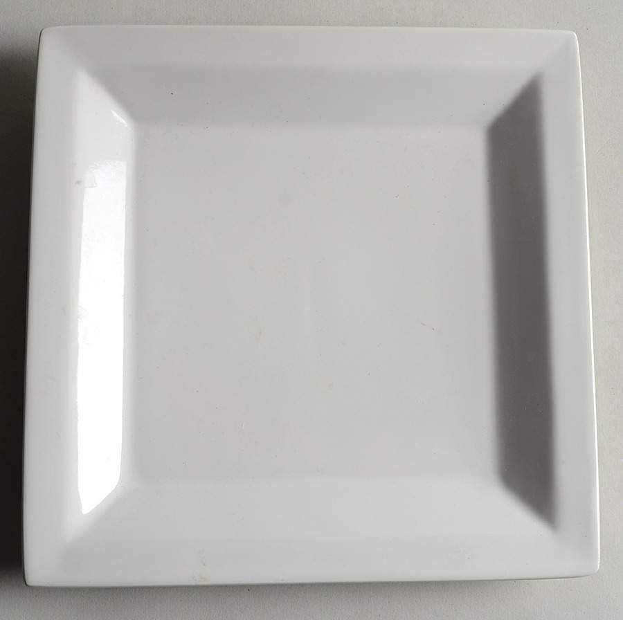 Harlow Talc White Square Salad Plate by Martha Stewart-1