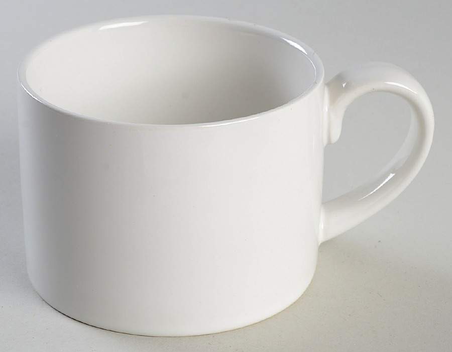 Harlow Talc White Mug by Martha Stewart-1